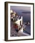 View Toward Caldera, Imerovigli, Santorini, Greece-Connie Ricca-Framed Photographic Print