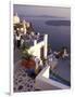 View Toward Caldera, Imerovigli, Santorini, Greece-Connie Ricca-Framed Photographic Print