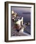 View Toward Caldera, Imerovigli, Santorini, Greece-Connie Ricca-Framed Photographic Print