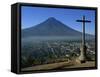 View Towards Agua Volcano, Antigua, Guatemala, Central America-Strachan James-Framed Stretched Canvas