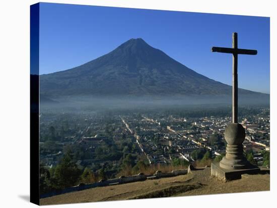 View Towards Agua Volcano, Antigua, Guatemala, Central America-Strachan James-Stretched Canvas