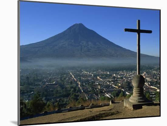 View Towards Agua Volcano, Antigua, Guatemala, Central America-Strachan James-Mounted Photographic Print