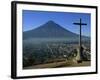 View Towards Agua Volcano, Antigua, Guatemala, Central America-Strachan James-Framed Photographic Print