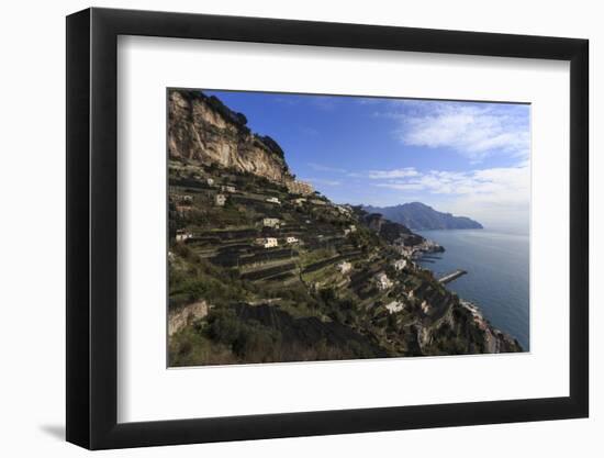 View Towards Amalfi, from Pastena, Costiera Amalfitana (Amalfi Coast), Campania, Italy-Eleanor Scriven-Framed Premium Photographic Print