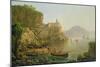 View Towards Atrani on the Amalfi, 1817-Joseph Rebell-Mounted Giclee Print