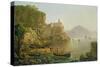 View Towards Atrani on the Amalfi, 1817-Joseph Rebell-Stretched Canvas