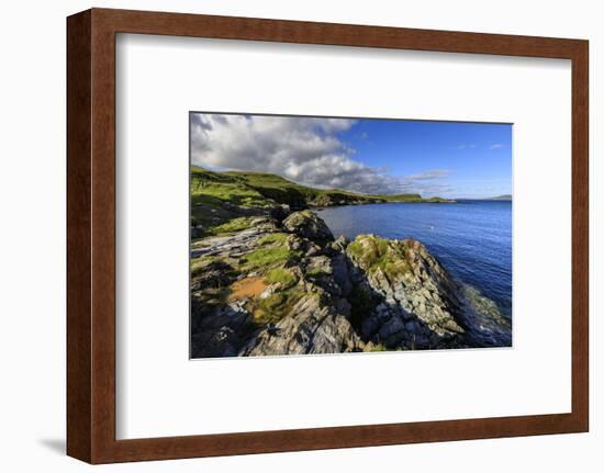 View towards Bressay on a beautiful day, Bay of Ocraquoy, Scotland-Eleanor Scriven-Framed Photographic Print