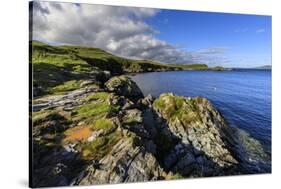 View towards Bressay on a beautiful day, Bay of Ocraquoy, Scotland-Eleanor Scriven-Stretched Canvas