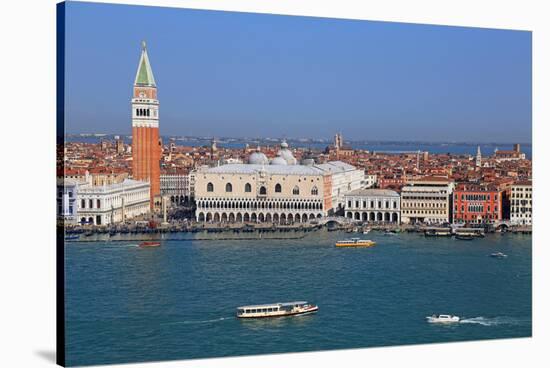 View towards Campanile and Doge's Palace, Venice, UNESCO World Heritage Site, Veneto, Italy, Europe-Hans-Peter Merten-Stretched Canvas