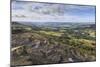 View Towards Chatsworth from Curbar Edge, with Calver and Curbar Villages-Eleanor Scriven-Mounted Photographic Print