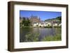 View towards Church of St. Lawrence in Saarburg on River Saar, Rhineland-Palatinate, Germany, Europ-Hans-Peter Merten-Framed Photographic Print