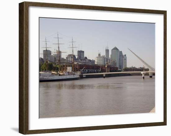 View Towards City Centre from Puerto Madero, Buenos Aires, Argentina, South America-Richardson Rolf-Framed Photographic Print