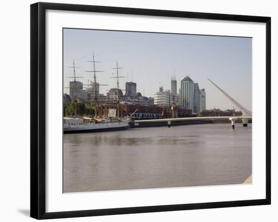 View Towards City Centre from Puerto Madero, Buenos Aires, Argentina, South America-Richardson Rolf-Framed Photographic Print