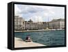 View Towards City from the Molo Audace, Trieste, Friuli-Venezia Giulia, Italy, Europe-Lawrence Graham-Framed Stretched Canvas