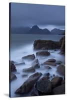 View Towards Cuillin Range from Elgol Beach, Skye, Inner Hebrides, Scotland, UK, October 2010-Peter Cairns-Stretched Canvas