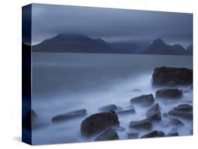 View Towards Cuillin Range from Elgol Beach. Skye, Scotland, October-Pete Cairns-Stretched Canvas