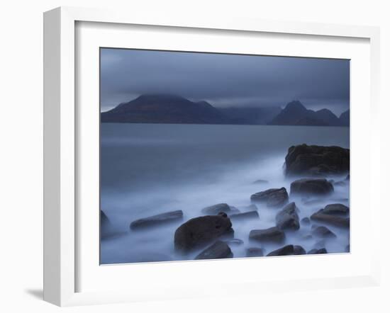 View Towards Cuillin Range from Elgol Beach. Skye, Scotland, October-Pete Cairns-Framed Photographic Print