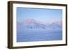 View Towards Dirigenten Mountain and Tenoren across Adventdalen Valley at Sunset-Stephen Studd-Framed Photographic Print