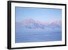 View Towards Dirigenten Mountain and Tenoren across Adventdalen Valley at Sunset-Stephen Studd-Framed Photographic Print