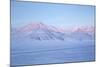 View Towards Dirigenten Mountain and Tenoren across Adventdalen Valley at Sunset-Stephen Studd-Mounted Photographic Print