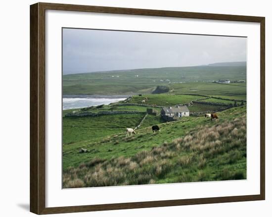 View Towards Doolin Over Countryside, County Clare, Munster, Eire (Republic of Ireland)-Gavin Hellier-Framed Photographic Print