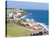 View towards El Morro from Fort San Cristobal in San Juan, Puerto Rico-Jerry & Marcy Monkman-Stretched Canvas