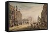 View towards Hanover Square Showing Holles Street, London, 1773-1791 (W/C on Paper)-James Miller-Framed Stretched Canvas