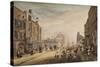 View towards Hanover Square Showing Holles Street, London, 1773-1791 (W/C on Paper)-James Miller-Stretched Canvas