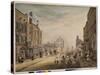 View towards Hanover Square Showing Holles Street, London, 1773-1791 (W/C on Paper)-James Miller-Stretched Canvas