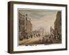 View towards Hanover Square Showing Holles Street, London, 1773-1791 (W/C on Paper)-James Miller-Framed Giclee Print