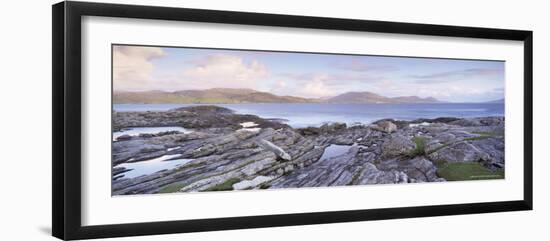 View Towards Isle of Harris from Taransay, Outer Hebrides, Scotland, United Kingdom, Europe-Lee Frost-Framed Photographic Print