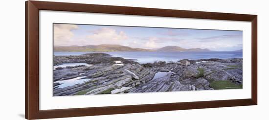 View Towards Isle of Harris from Taransay, Outer Hebrides, Scotland, United Kingdom, Europe-Lee Frost-Framed Photographic Print