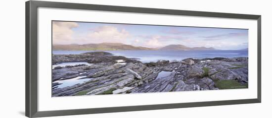 View Towards Isle of Harris from Taransay, Outer Hebrides, Scotland, United Kingdom, Europe-Lee Frost-Framed Photographic Print