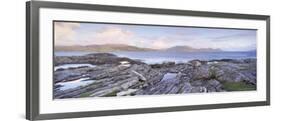 View Towards Isle of Harris from Taransay, Outer Hebrides, Scotland, United Kingdom, Europe-Lee Frost-Framed Photographic Print