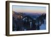 View towards Karwendel Mountains, Mt. Jochberg and Mt. Benediktenwand.-Martin Zwick-Framed Photographic Print