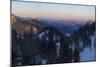 View towards Karwendel Mountains, Mt. Jochberg and Mt. Benediktenwand.-Martin Zwick-Mounted Photographic Print