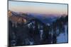 View towards Karwendel Mountains, Mt. Jochberg and Mt. Benediktenwand.-Martin Zwick-Mounted Photographic Print