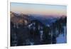 View towards Karwendel Mountains, Mt. Jochberg and Mt. Benediktenwand.-Martin Zwick-Framed Photographic Print