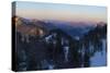 View towards Karwendel Mountains, Mt. Jochberg and Mt. Benediktenwand.-Martin Zwick-Stretched Canvas