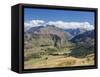 View towards Lake Wakatipu from the Coronet Peak road, Queenstown, Queenstown-Lakes district, Otago-Ruth Tomlinson-Framed Stretched Canvas