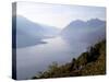 View Towards Lecco at Sunrise, Civenna, Bellagio, Lake Como, Lombardy, Italian Lakes, Italy, Europe-Frank Fell-Stretched Canvas