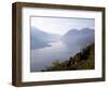 View Towards Lecco at Sunrise, Civenna, Bellagio, Lake Como, Lombardy, Italian Lakes, Italy, Europe-Frank Fell-Framed Photographic Print