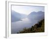 View Towards Lecco at Sunrise, Civenna, Bellagio, Lake Como, Lombardy, Italian Lakes, Italy, Europe-Frank Fell-Framed Photographic Print