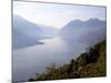 View Towards Lecco at Sunrise, Civenna, Bellagio, Lake Como, Lombardy, Italian Lakes, Italy, Europe-Frank Fell-Mounted Photographic Print