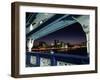 View Towards London's South Bank and the New City Hall from Arch on Tower Bridge in Central London-Andrew Watson-Framed Photographic Print