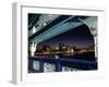 View Towards London's South Bank and the New City Hall from Arch on Tower Bridge in Central London-Andrew Watson-Framed Photographic Print