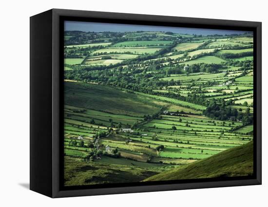 View Towards Lough Derg from Arra Mountains, County Clare, Munster, Republic of Ireland (Eire)-Adam Woolfitt-Framed Stretched Canvas