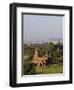 View Towards Old Bagan, with Ananda Temple and Thatbyinnyu Temple, Bagan (Pagan), Myanmar (Burma)-Stephen Studd-Framed Photographic Print