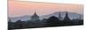 View Towards Old Bagan, with Ananda Temple Pagoda and Thatbyinnyu Temple at Sunset, Bagan (Pagan)-Stephen Studd-Mounted Photographic Print