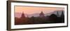 View Towards Old Bagan, with Ananda Temple Pagoda and Thatbyinnyu Temple at Sunset, Bagan (Pagan)-Stephen Studd-Framed Photographic Print